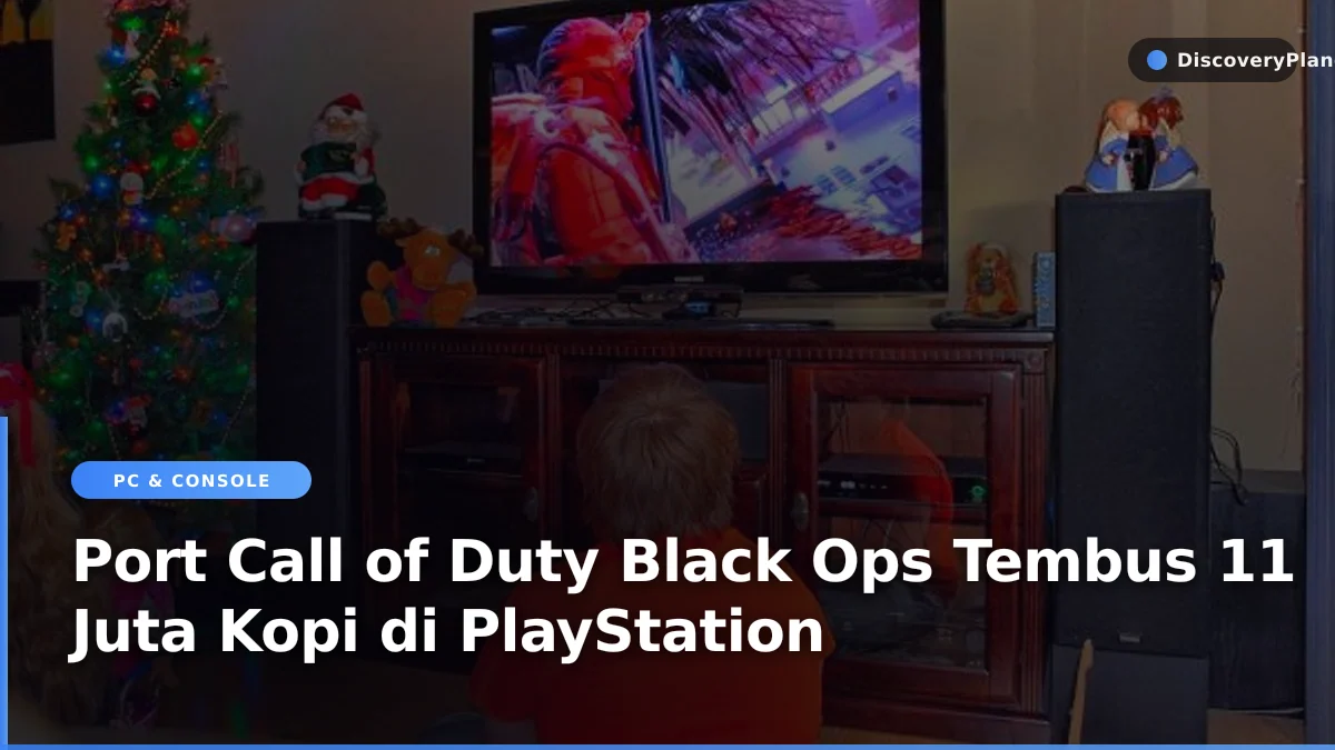 Pengontrol konsol dengan tema permainan aksi Call of Duty Black Ops